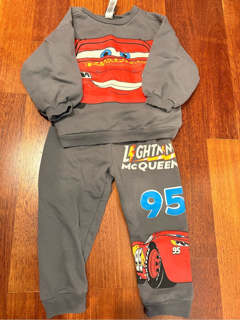 Disney Lightning McQueen Gray Set with Red & Blue Graphics